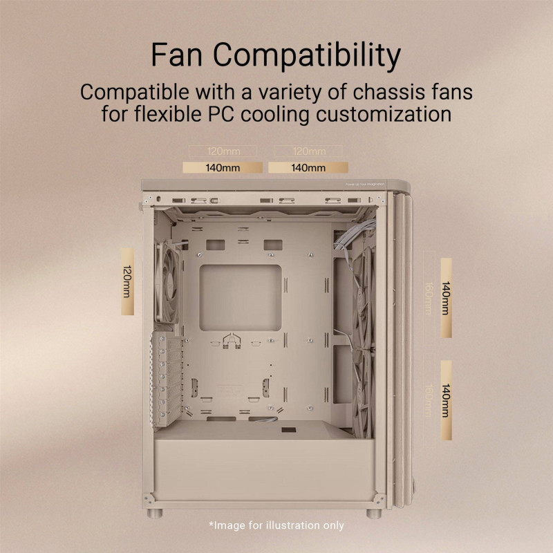 Корпус Asus ProArt PA401 Wood Edition - Mesh Beige (90DC00M7-B39000)