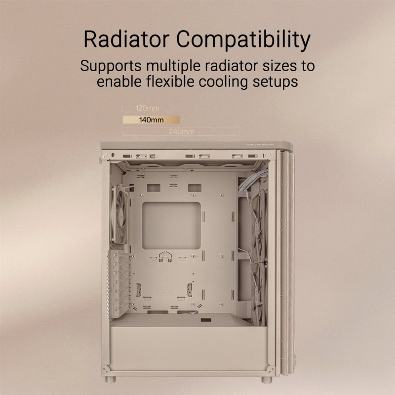 Корпус Asus ProArt PA401 Wood Edition - Mesh Beige (90DC00M7-B39000)