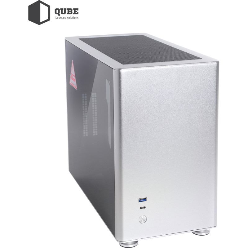 Корпус QUBE A4 Aluminum Silver (QBA4I_WSNU3)