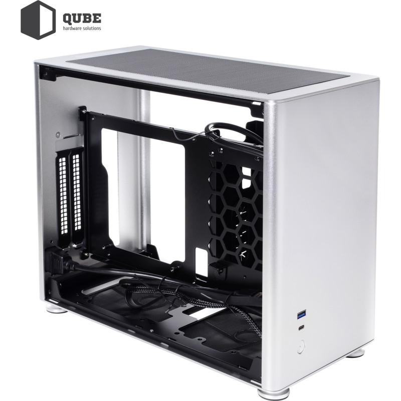 Корпус QUBE A4 Aluminum Silver (QBA4I_WSNU3)