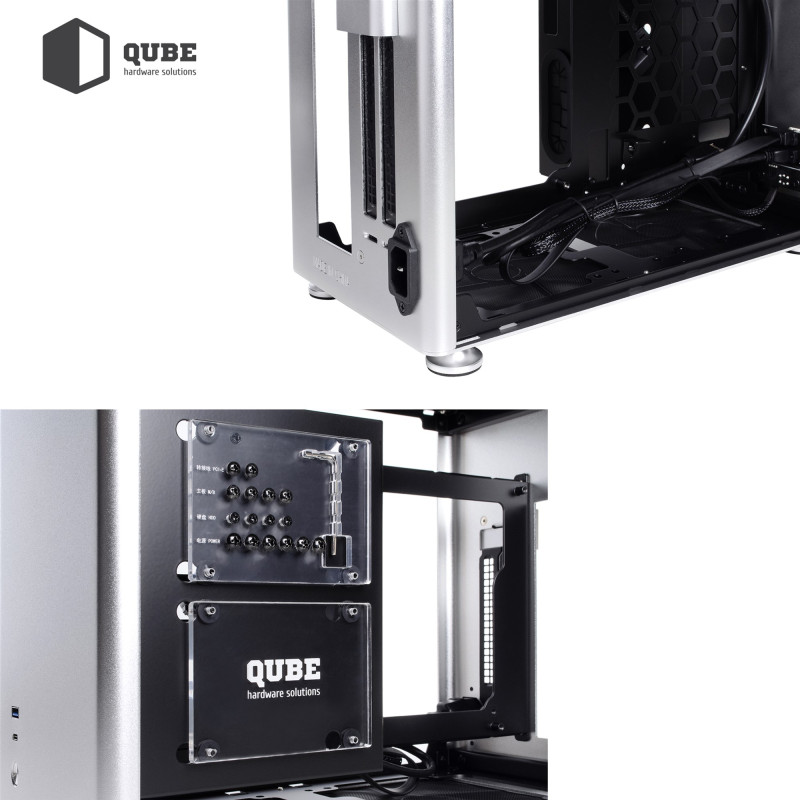 Корпус QUBE A4 Aluminum Silver (QBA4I_WSNU3)