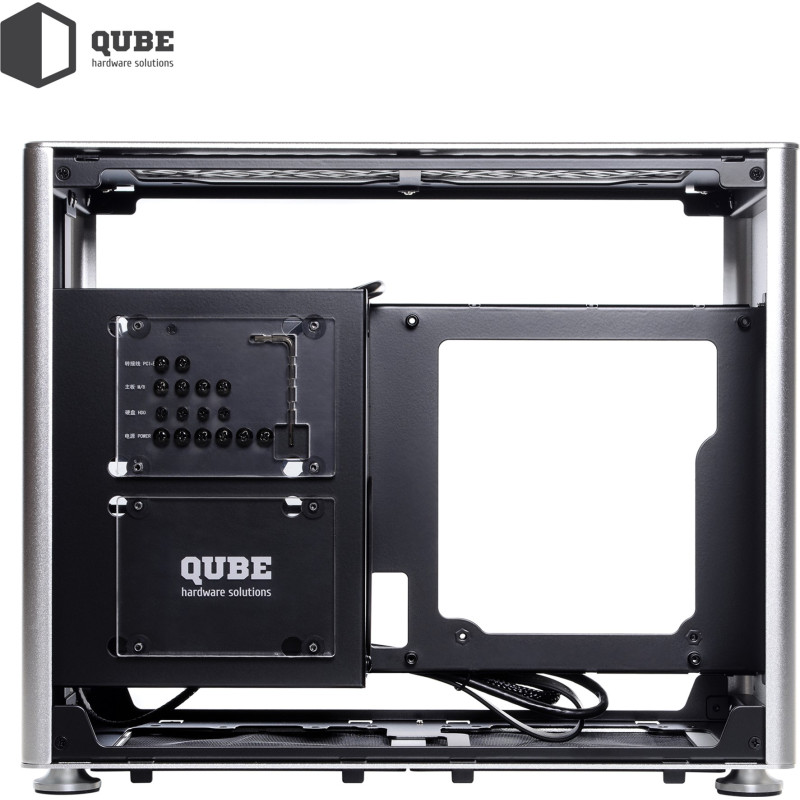Корпус QUBE A4 Aluminum Silver (QBA4I_WSNU3)