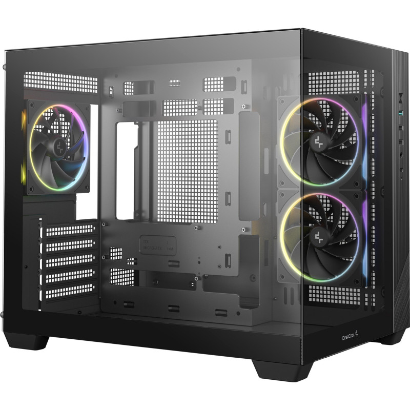 Корпус DeepCool CG330 3F Black (R-CG330-BKNGM3-G)