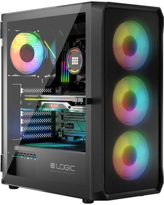Корпус LogicConcept PORTOS MESH+GLASS ARGB (AT-PORTOS-10-0000000-0002)