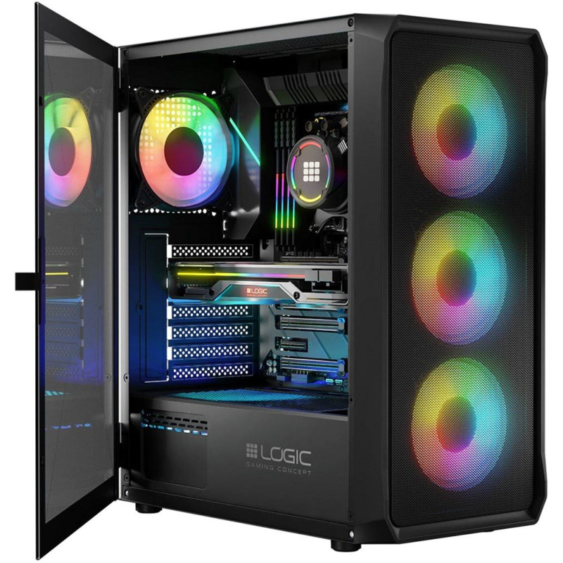 Корпус LogicConcept PORTOS MESH+GLASS ARGB (AT-PORTOS-10-0000000-0002)