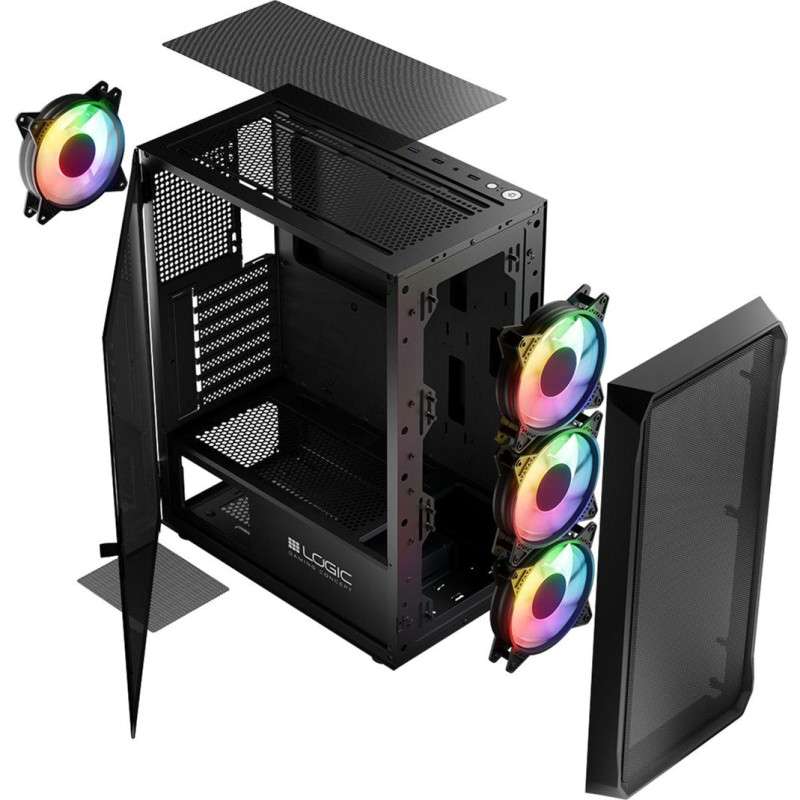 Корпус LogicConcept PORTOS MESH+GLASS ARGB (AT-PORTOS-10-0000000-0002)