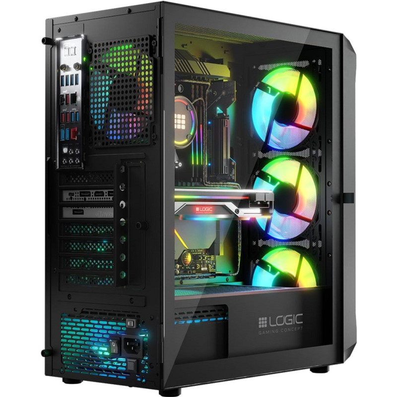 Корпус LogicConcept PORTOS MESH+GLASS ARGB (AT-PORTOS-10-0000000-0002)