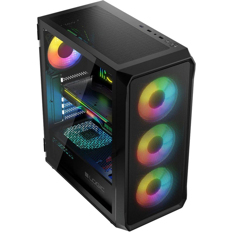 Корпус LogicConcept PORTOS MESH+GLASS ARGB (AT-PORTOS-10-0000000-0002)
