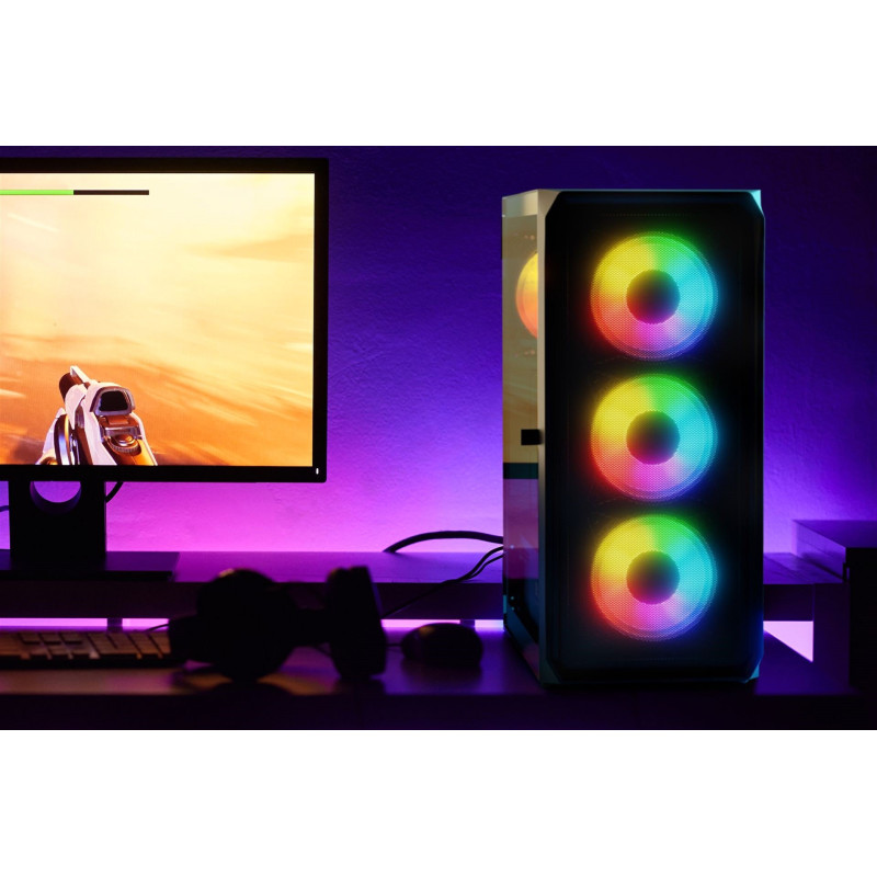 Корпус LogicConcept PORTOS MESH+GLASS ARGB (AT-PORTOS-10-0000000-0002)