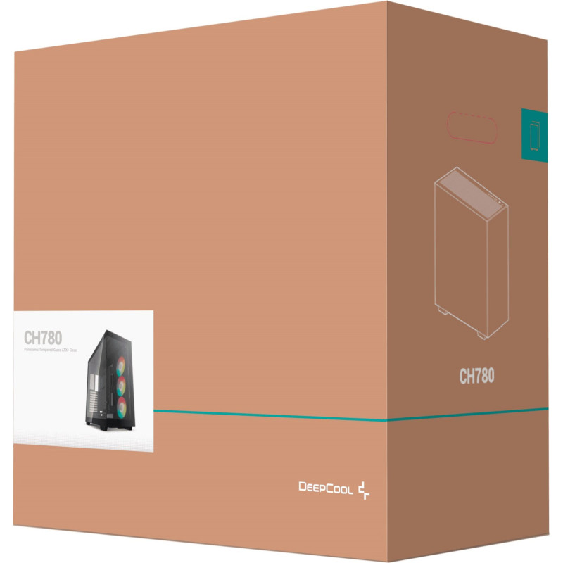 Корпус DeepCool CH780 Black (R-CH780-BKADE41-G-1) без BP