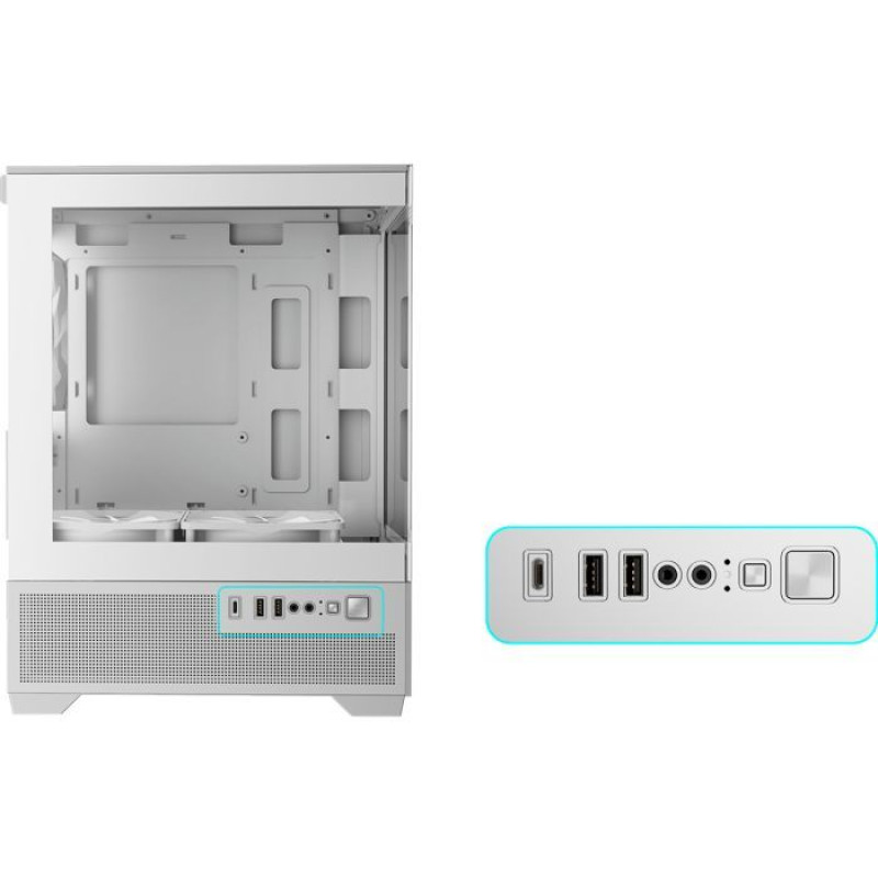 Корпус GAMDIAS AURA GC9M ELITE WH ARGB (4711514503142)