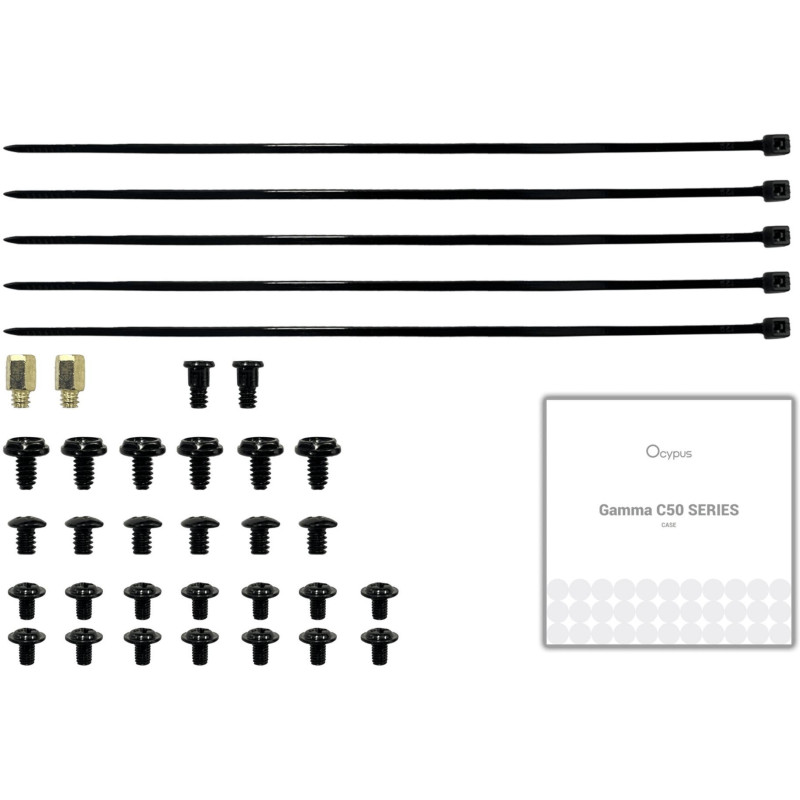 Корпус OCYPUS GAMMA C50 BK (GAMMA-C50-BKG000XX-GL)