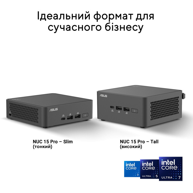 Неттоп ASUS NUC 15 Pro RNUC15CRKI300002 (90AR00R2-M00050)