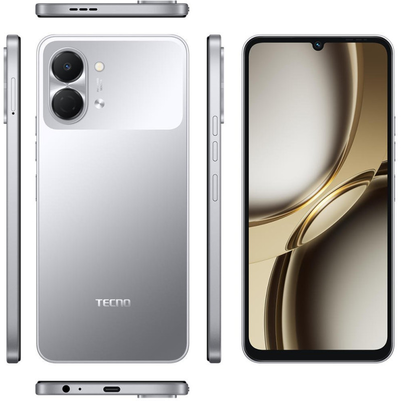 Мобільний телефон Tecno Spark Go 3 4/128G Titanium Grey (4894947105296)