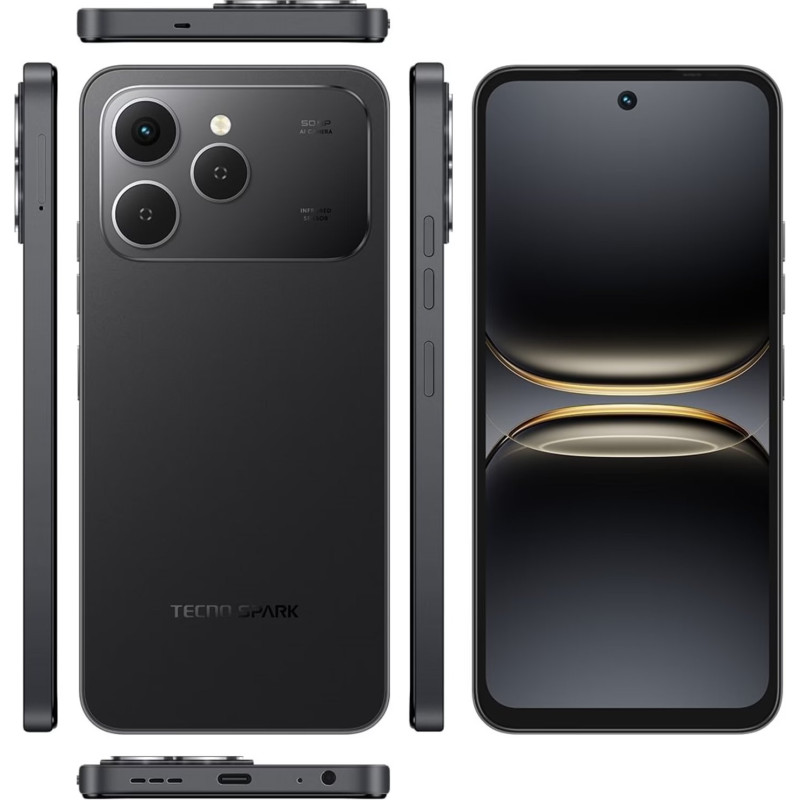Мобільний телефон Tecno Spark 40 8/256Gb Ink Black (4894947091551)