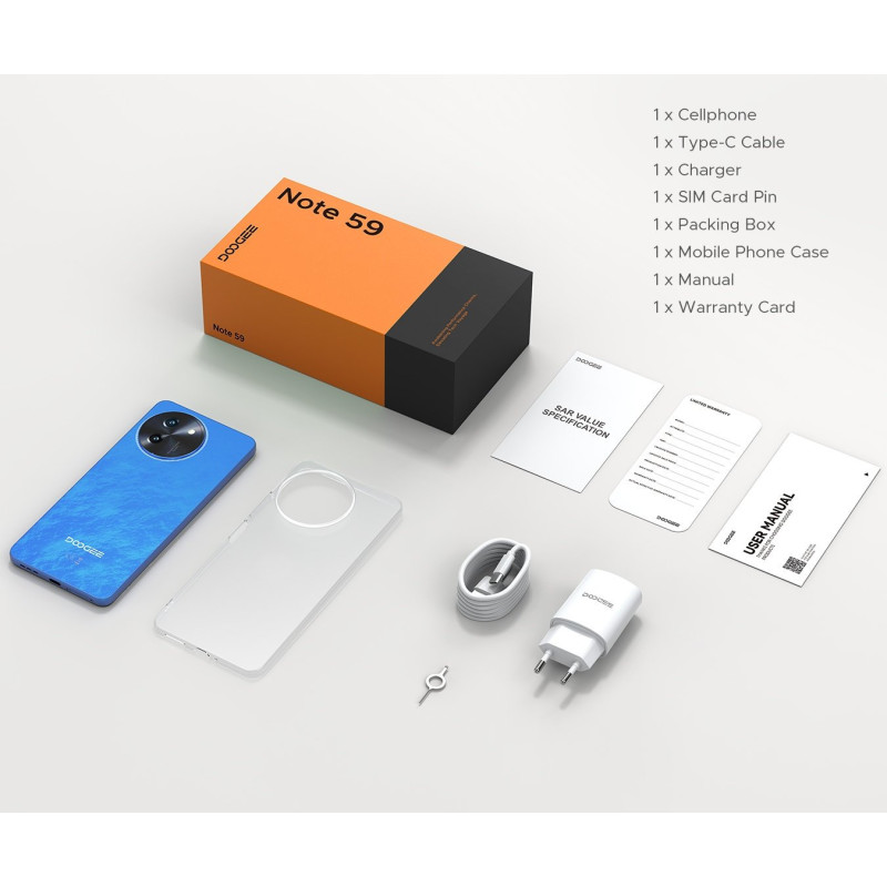 Мобільний телефон Doogee Note 59 8/128GB Blue