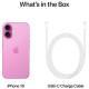 Мобільний телефон Apple iPhone 16 128GB Pink (MYEA3)