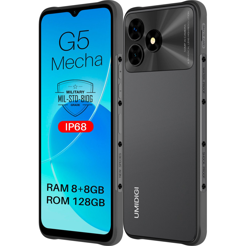 Смартфон UMIDIGI G5 Mecha RP08 8/128GB Dual Sim Space Gray (6973553523019)