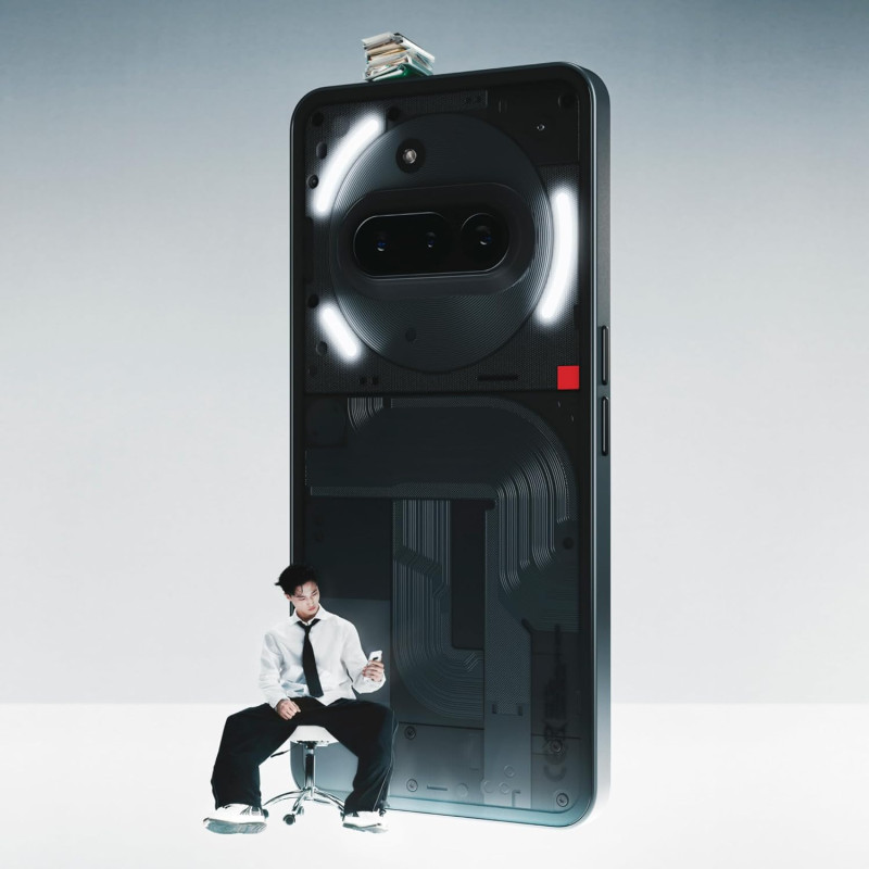 Мобільний телефон Nothing Phone (3a) 12/256Gb Black (920021K)