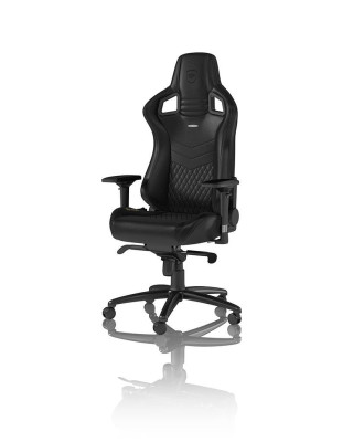 Ігрове крісло Noblechairs EPIC натуральна шкіра, чорний