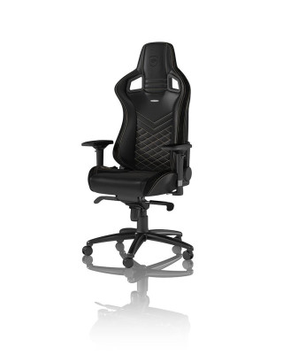 Ігрове крісло Noblechairs EPIC штучна шкіра, чорний/золотий