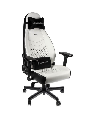 Ігрове крісло Noblechairs ICON штучна шкіра, білий/чорний