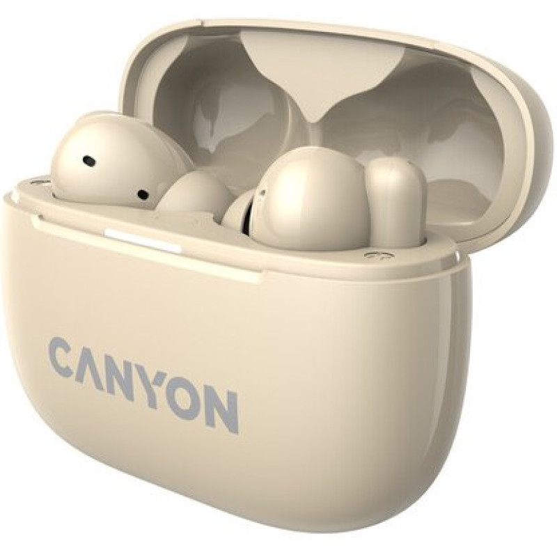 Навушники Canyon TWS-10 OnGo ANC ENC Beige (CNS-TWS10BG)