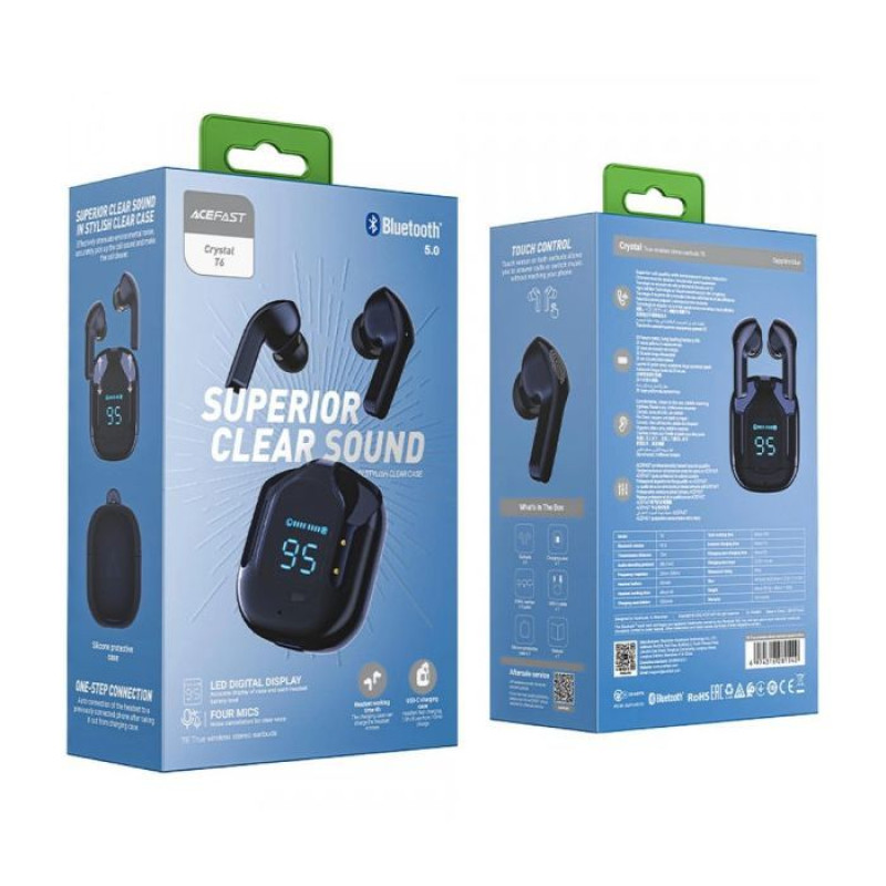 Навушники Acefast T6 sapphire blue