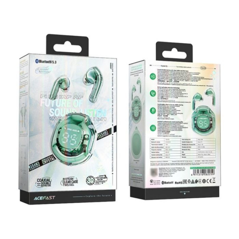 Навушники Acefast T8 mint green
