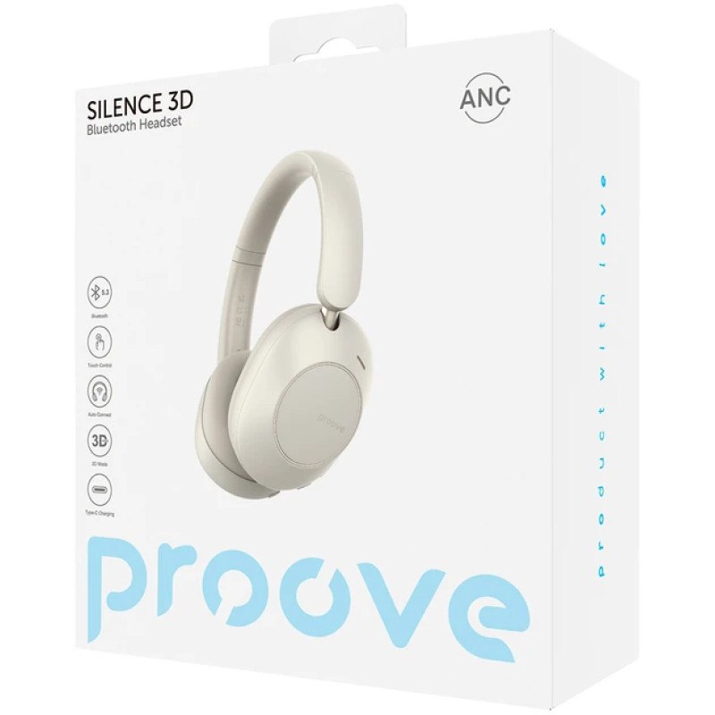 Навушники Proove Silence 3D Beige (HPSL00020007)