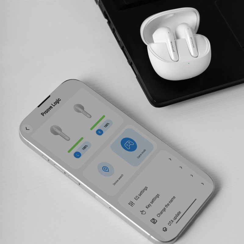 Бездротові навушники Proove Logic TWS (APP) pearl white (TWLG0001AP16)