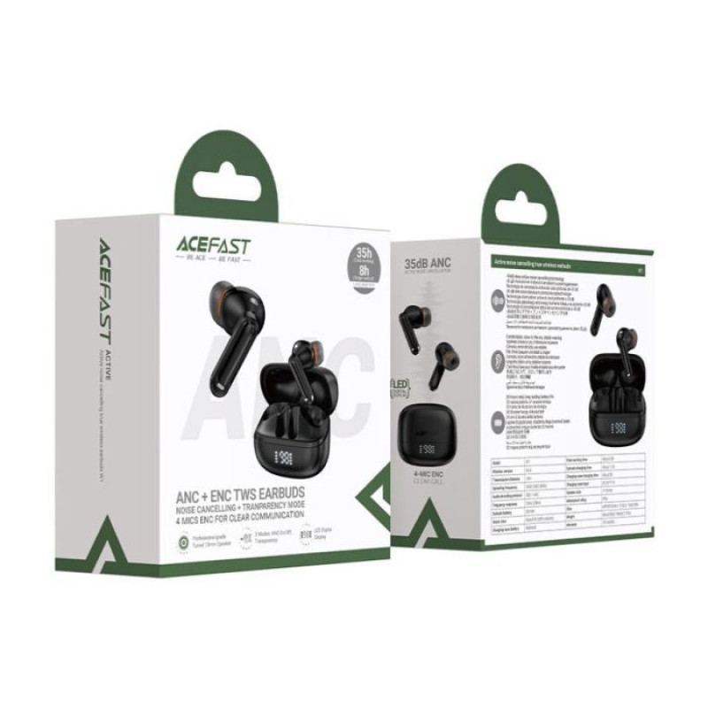 Навушники Acefast W1 black