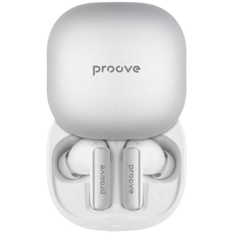 Навушники TWS Proove NoLimit TWS with Hybrid ANC (APP) White/Silver (TWNL0001AP26)