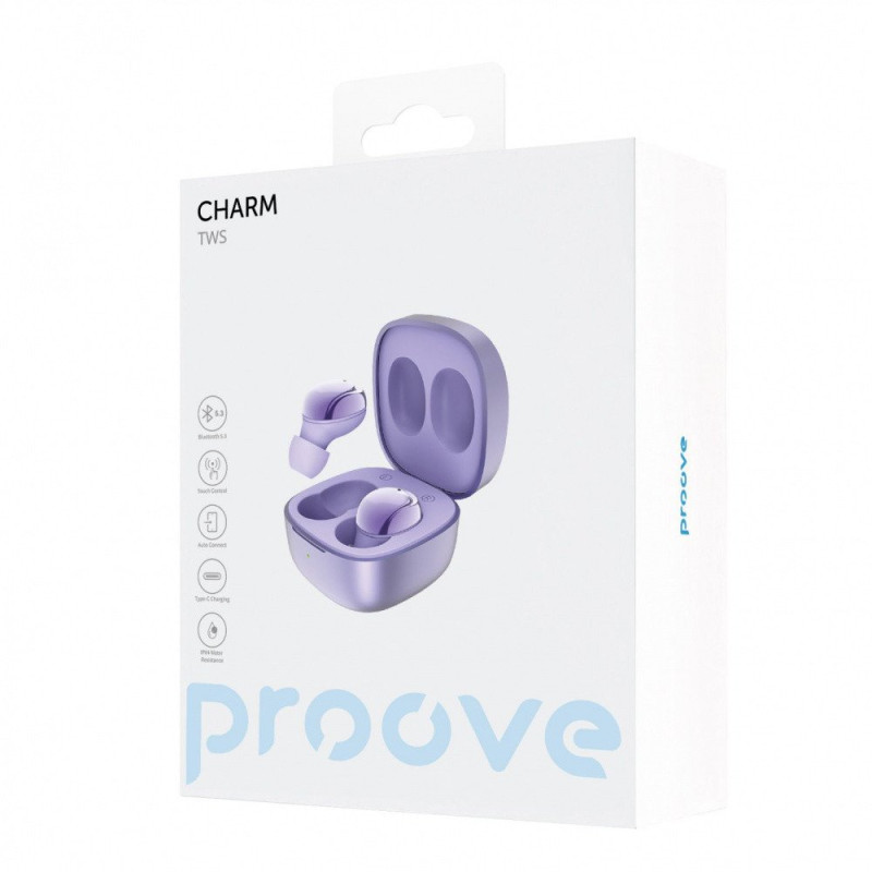 Навушники TWS Proove Charm Purple (TWCH00010009)