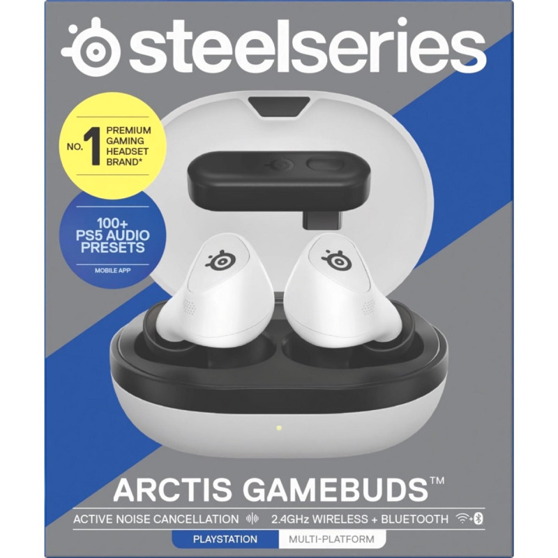 Навушники Steelseries Arctis GameBuds Tws White (61682)