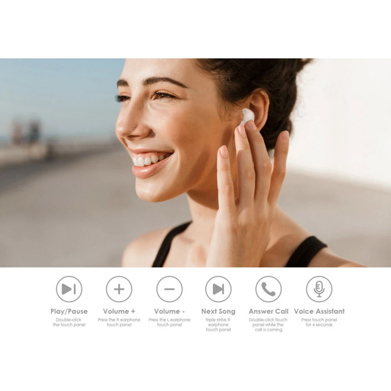 Навушники Tecno Hipods H2 White (4895180756405)