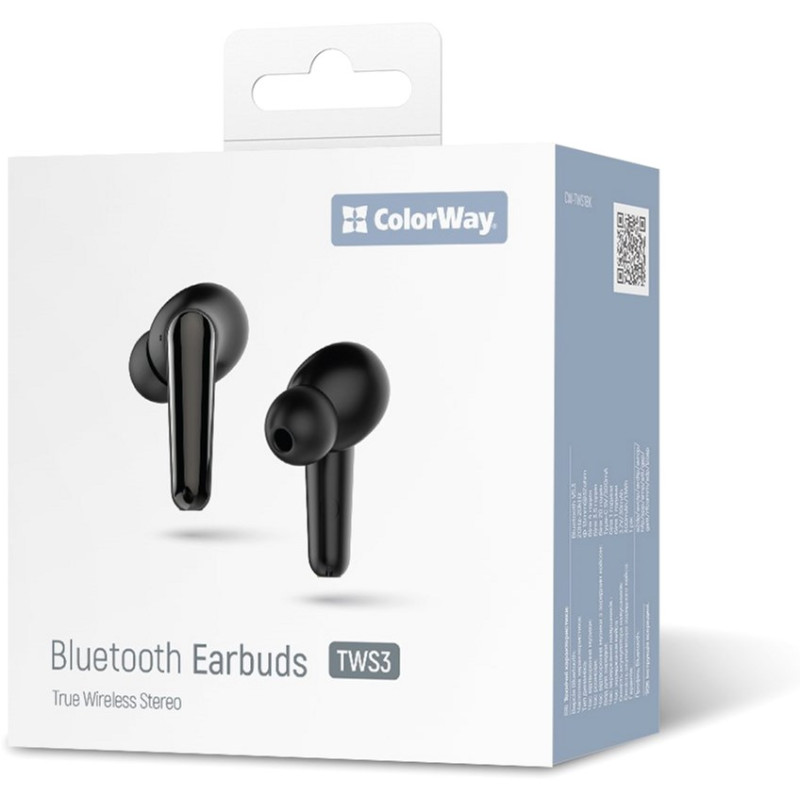 Навушники СolorWay TWS-3 Earbuds Black (CW-TWS3BK)