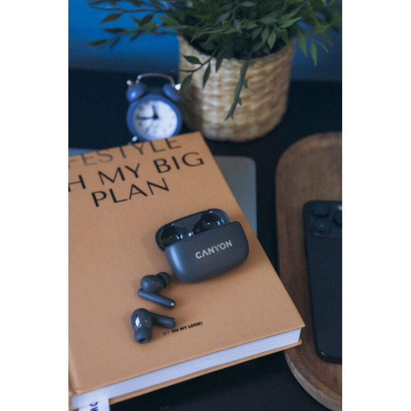 Навушники Canyon TWS-10 OnGo ANC ENC Black (CNS-TWS10BK)