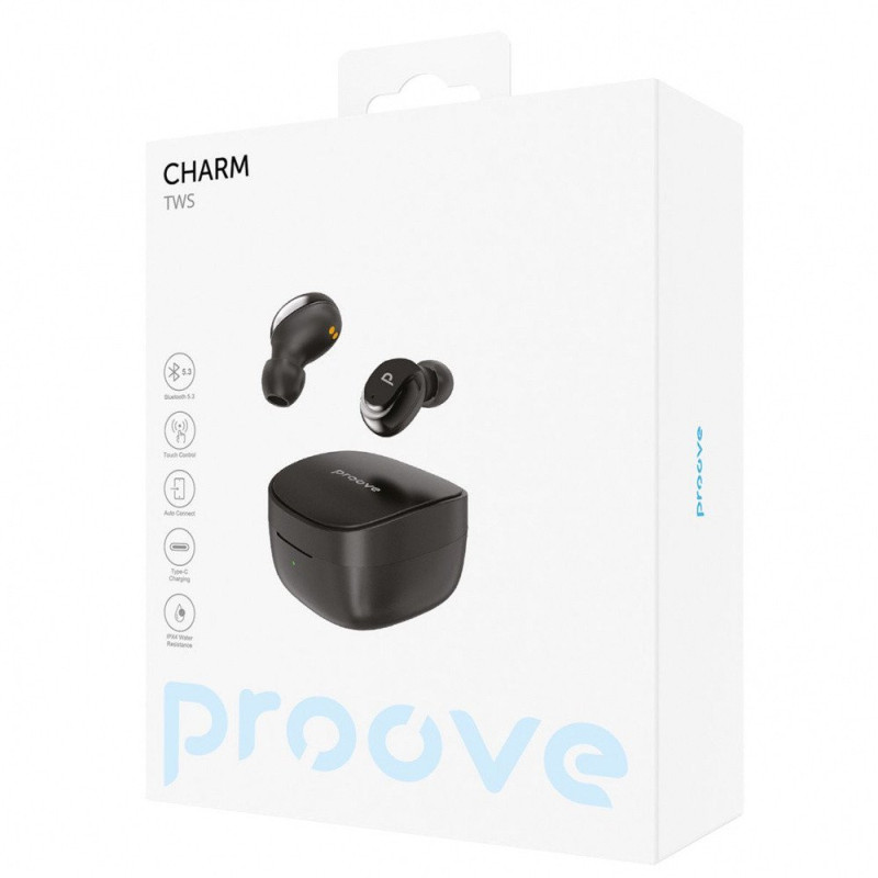 Навушники TWS Proove Charm Black (TWCH0001AP01)