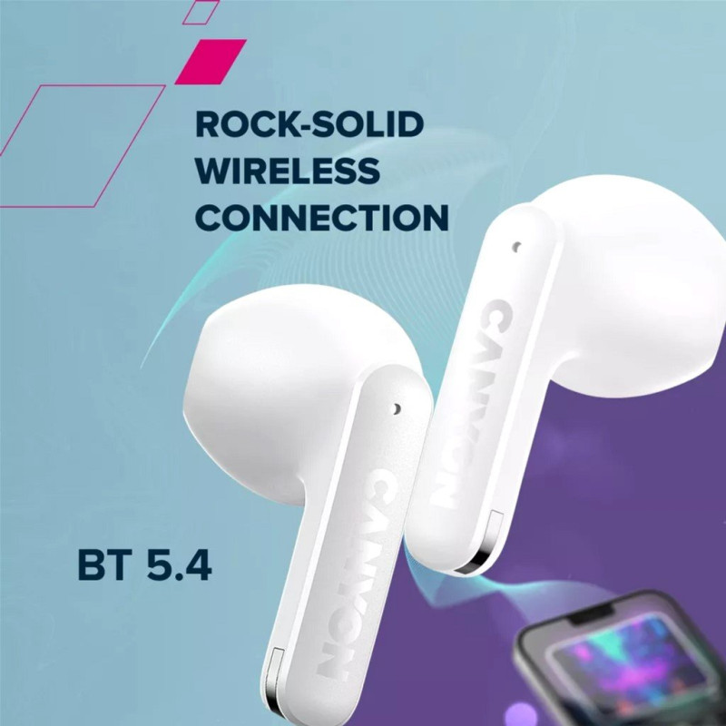 Навушники Canyon OnGo 13 TWS White (CNS-TWS13W)