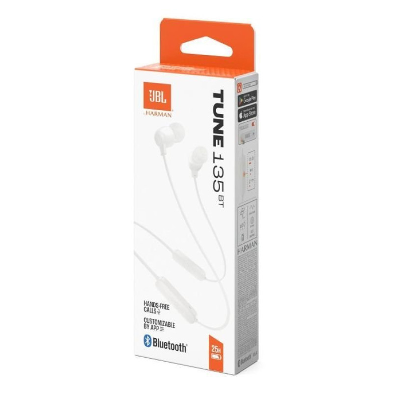 Навушники JBL Tune 135BT White (JBLT135BTWHT)