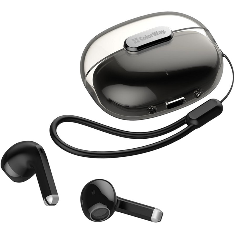 Наушники СolorWay Slim TWS-2 Earbuds Black (CW-TWS2BK)