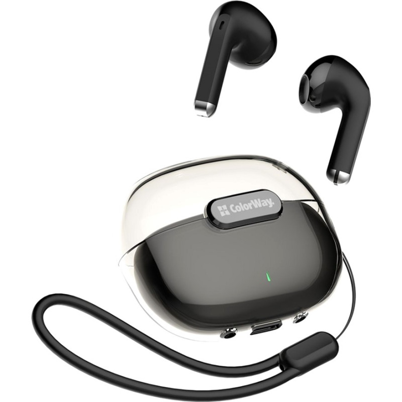 Наушники СolorWay Slim TWS-2 Earbuds Black (CW-TWS2BK)