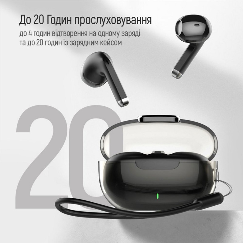 Наушники СolorWay Slim TWS-2 Earbuds Black (CW-TWS2BK)
