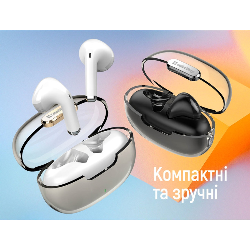 Наушники СolorWay Slim TWS-2 Earbuds White (CW-TWS2WT)