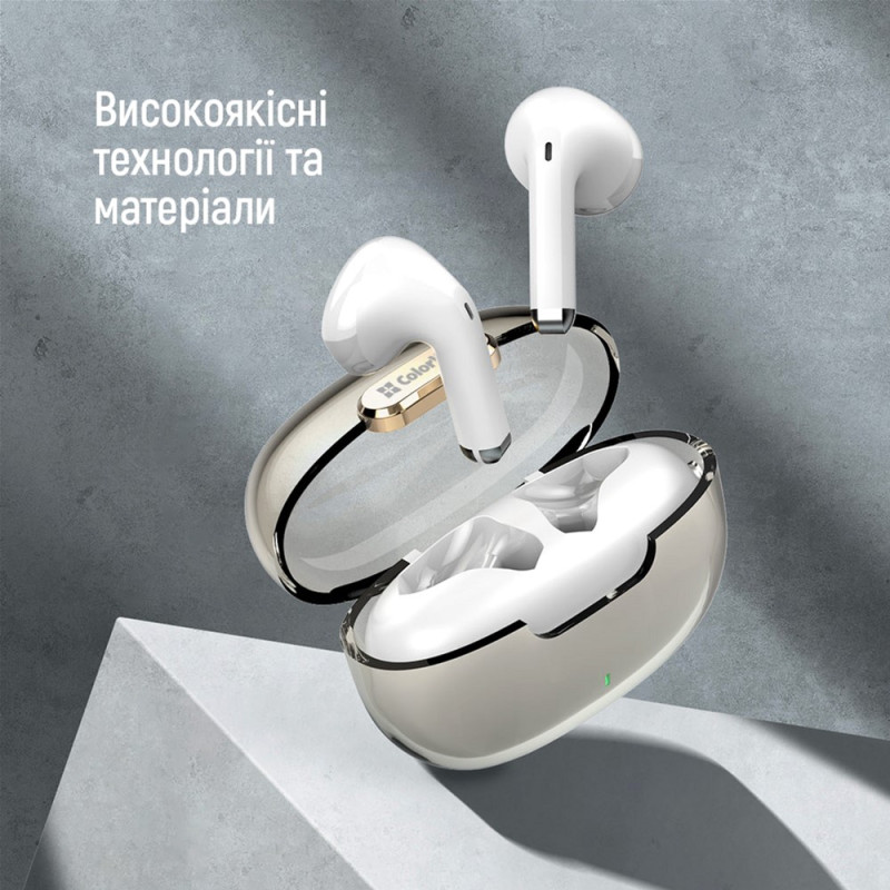 Наушники СolorWay Slim TWS-2 Earbuds White (CW-TWS2WT)