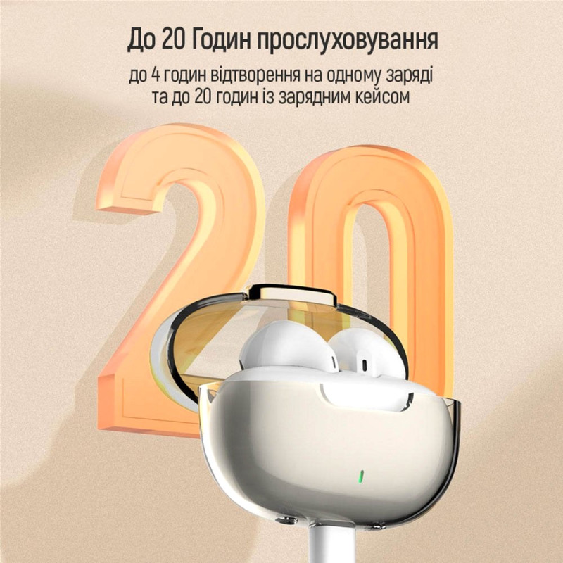 Наушники СolorWay Slim TWS-2 Earbuds White (CW-TWS2WT)