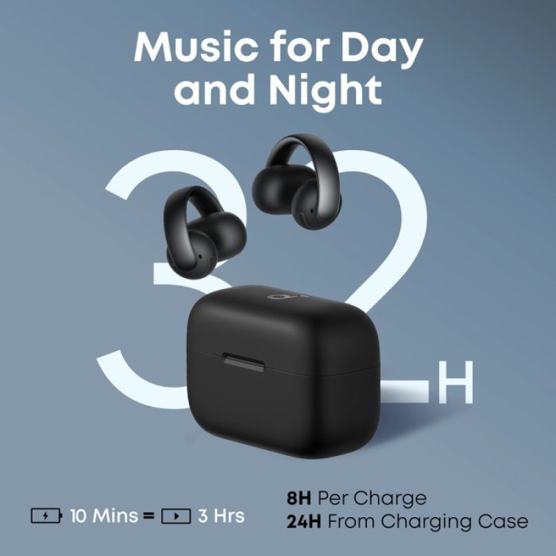 Навушники ANKER SoundCore AeroClip Black (A3388G11)