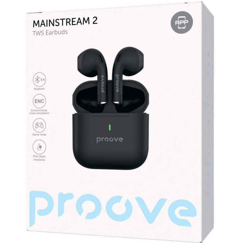 Навушники TWS Proove Mainstream 2 (APP) Black (TWMS2001AP01)