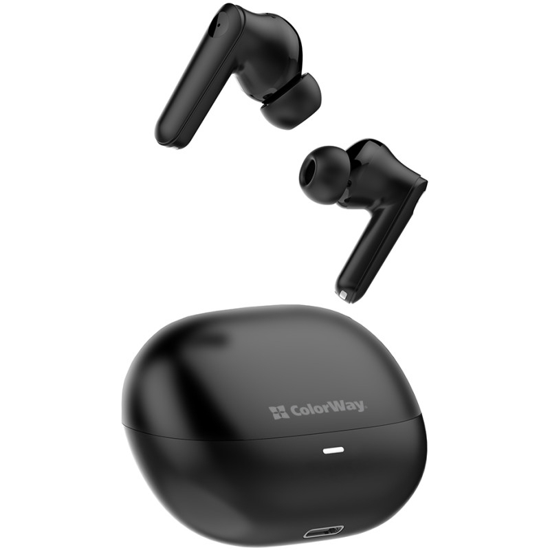 Наушники ColorWay Slim TWS-1 Earbuds Long Life Black (CW-TWS1BK1)